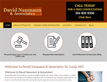 Tablet Screenshot of davidnaumannlaw.com